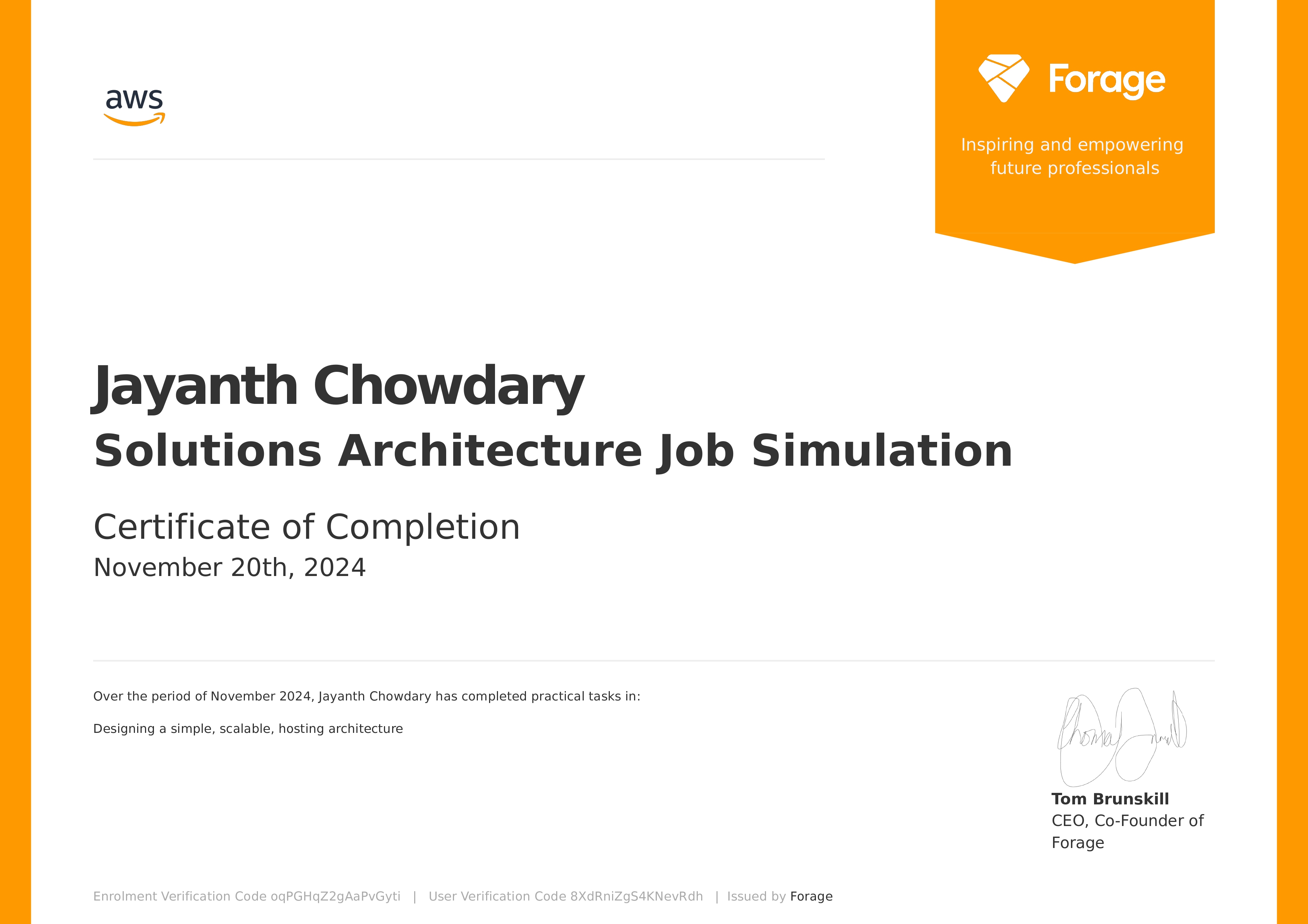AWS Certificate